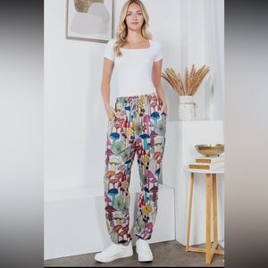 New nwt mushroom Women's Pants joggers soft la soul S-L